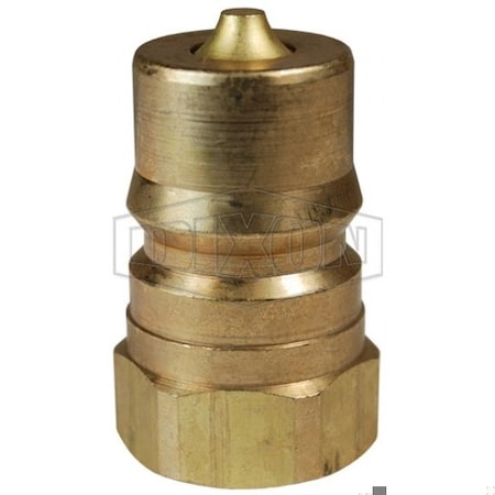 Dixon DQC H Industrial Interchange Female Plug, 3/4-14 Nominal, Female BSPP, Brass H6BF6-B